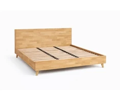 OAK BASE 200 Ąžuolinė Lova : Apdaila - Be apdailos