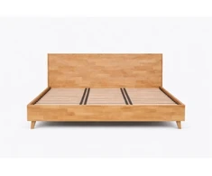 OAK BASE 200 Ąžuolinė Lova : Apdaila - Be apdailos