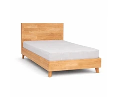 OAK BASE 90 Ąžuolinė Lova : Apdaila - Aliejuota bespalviu linų sėmenų aliejumi, Čiužinio dydis - 90x200cm