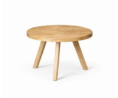 OAKY Ø60 ąžuolinis apvalus žurnalinis staliukas : Apdaila - Aliejuota bespalviu linų sėmenų aliejumi, Aukštis - 52cm