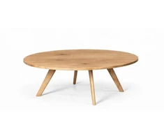 OAKY ELIPSE 140X90 ąžuolinis ovalus žurnalinis staliukas : Apdaila - Aliejuota bespalviu linų sėmenų aliejumi, Aukštis - 52cm