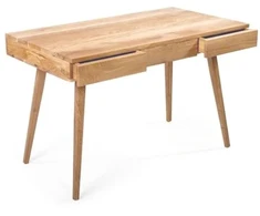 RETRO 120x65 konsolė, ąžuolinis darbo stalas : Apdaila - Aliejuota bespalviu aliejumi su kietaisiais vaškais
