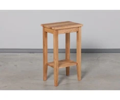 RETRO 40cm Ąžuolinis, šoninis staliukas : Apdaila - Be apdailos