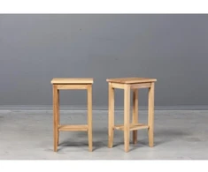 RETRO 40cm Ąžuolinis, šoninis staliukas : Apdaila - Be apdailos