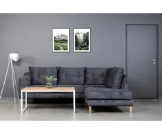 SELECT Baltas 110X60 ąžuolinis žurnalinis staliukas baltos kojos : Apdaila - Aliejuota bespalviu linų sėmenų aliejumi, Stalviršio briauna - 2 cm