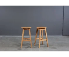 STOOL ąžuolinė baro (69cm) taburetė : Apdaila - Aliejuota bespalviu linų sėmenų aliejumi