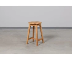 STOOL ąžuolinė pusbario (59cm) taburetė : Apdaila - Aliejuota bespalviu linų sėmenų aliejumi
