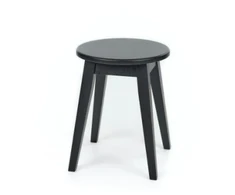 STOOL Juodas ąžuolinė taburetė