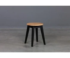 STOOL Juodas Mix ąžuolinė taburetė