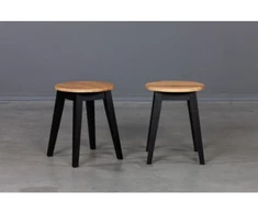 STOOL Juodas Mix ąžuolinė taburetė