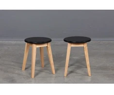 STOOL Juodas TOP ąžuolinė taburetė
