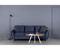 TORI ELIPSE Baltas 100X60 ąžuolinis ovalus žurnalinis staliukas baltomis kojomis : Apdaila - Be apdailos, Aukštis - 46cm