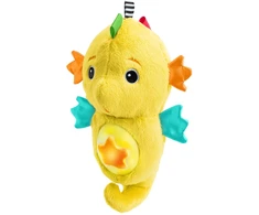 BABY EINSTEIN raminantis pliušinis žaislas Seahorse Soother, geltonas, 17400-000