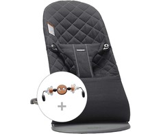 BABYBJORN gultukas BLISS Cotton Classic Quilt, juodas + žaislas, 606130 (Nemokamas pristatymas)