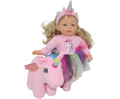 BAMBOLINA lėlė su pliušiniu vienaragiu Unicorn Dreams, 35cm, BD1260