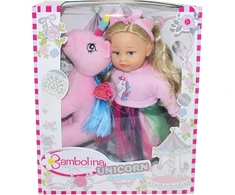 BAMBOLINA lėlė su pliušiniu vienaragiu Unicorn Dreams, 35cm, BD1260