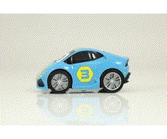 BB JUNIOR automobilis Lamborghini Push &amp; Race, 16-85128