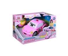Amo Toys BB JUNIOR valdomas automobilis Volkswagen Easy Play, rožinis, 16-92003