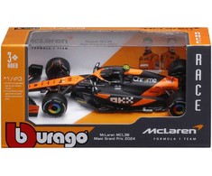 BBURAGO 1:43 lenktyninis automodelis McLaren F1 Team MCL38, asort., 18-38214