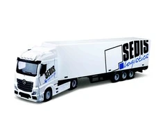 BBURAGO 1:43 vilkikas su konteineriu ir priedais, 18-31471