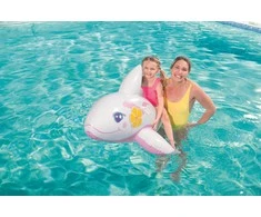 BESTWAY pripučiamas banginis 1.57m x 94cm rožinis/mėlynas, asort., 41037
