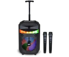 BONTEMPI belaidis garsiakalbis su 2 mikrofonais ir RGB šviesomis, 49 1070