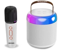 BONTEMPI belaidis garsiakalbis su mikrofonu ir RGB šviesomis, 49 0210