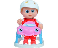 BOUNCIN BABIES lėlė Banielis super greitas savo mašinoje, vaikščiojanti, 16cm, 801001 (Pažeista pakuotė)