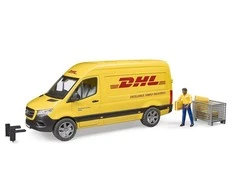 BRUDER 1:16 siuntų pristatymo furgonas MB Sprinter DHL su vairuotoju, 02671