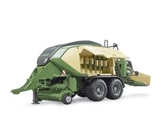 BRUDER Krone BigPack 1290HDP VC presas su dviem šieno ryšuliais, 02033
