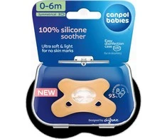 Canpolbabies CANPOL BABIES 100% silikoninis simetrinis čiulptukas 0-6 mėn., 1 vnt., 24/001_ora