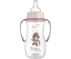 CANPOL BABIES Anti-Colic buteliukas su rankenėlėmis, 300 ml PP EasyStart BONJOUR PARIS, 35/241_pin