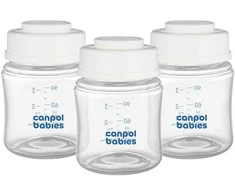 Canpolbabies CANPOL BABIES buteliukų rinkinys pieno laikymui, 3x120ml, 0M+, 35/235