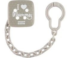 CANPOL BABIES čiulptuko laikiklis I LOVE MUMMY, Pilkas, 2/434_grey