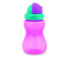 CANPOL BABIES gertuvė su šiaudeliu 12m+ 270ml 56/109 pink