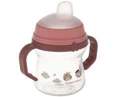 Canpol babies gertuvė su silikoniniu snapeliu FirstCup 150ml BONJOUR PARIS (56/612_pin)