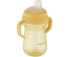 Canpol babies gertuvė su silikoniniu snapeliu FirstCup 250ml (56/615_yel)