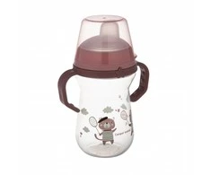 Canpol babies gertuvė su silikoniniu snapeliu FirstCup 250ml BONJOUR PARIS (56/613_pin)
