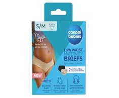 CANPOL BABIES kelnaitės nėščiosioms žemu liemeniu MUM FIT, S/M dydis, 2 vnt., 78/018