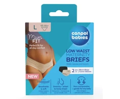 CANPOL BABIES kelnaitės nėščiosioms žemu liemeniu MUM FIT, L dydis, 2 vnt., 78/019