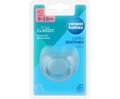CANPOL BABIES lateksinis apvalus čiulptukas NUDE, 6-18m, 23/224_blu