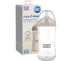 CANPOL BABIES maitinimo buteliukas su žinduku NATURAL SHAPE, 330 ml, 35/402