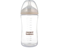 CANPOL BABIES maitinimo buteliukas su žinduku NATURAL SHAPE, 330 ml, 35/402