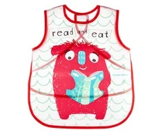 CANPOL BABIES minkšta vandeniui nepralaidi prijuostė Monsters, raudona, 9/237_red