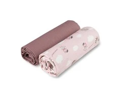 Canpolbabies CANPOL BABIES muslino vystyklas BONJOUR PARIS, 0m+, 70x70 cm, 2 vnt., pink, 26/901_pin
