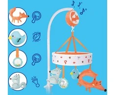 CANPOL BABIES muzikinė karuselė kūdikio lovelei, FOX, 75/201