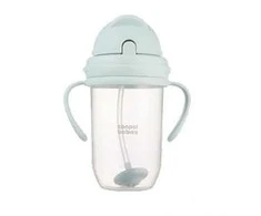 CANPOL BABIES neišsipilanti gertuvė su šiaudeliu, 270 ml, žalias, 56/623_gre