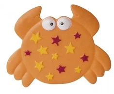 CANPOL BABIES neslystantys mini kilimėliai į vonią 5vnt Colorful Ocean 12x10cm 80/003