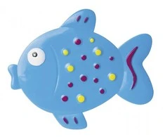CANPOL BABIES neslystantys mini kilimėliai į vonią 5vnt Colorful Ocean 12x10cm 80/003