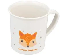 CANPOL BABIES plastikinis puodelis su rankenėlėmis CUTTE ANIMALS, 170 ml, 4/413_ora